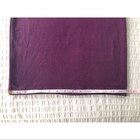 Short Sleeve Deep Magenta Body Con Dress - Picture 9 of 11